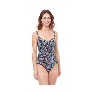 NWTProfile by Gottex, Women's Flora Floral One Piece Swimsuit (D-Cup), Size 16D,